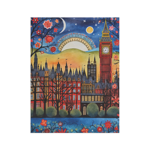 London England Big Ben Skyline Garden Flag & Porch Banner Yard Art