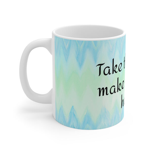 Take the Time to Make Your Soul Happy Yoga Coffee Mug 