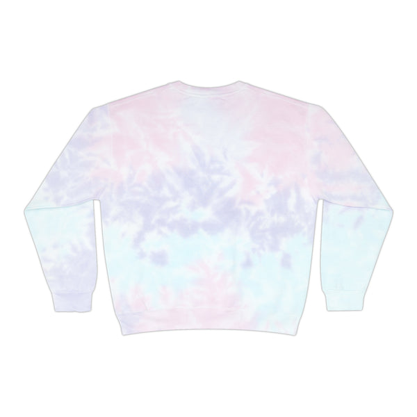 Writing Because Murder is Wrong Unisex Tie-Dye Writer's Sweatshirt Multicolored