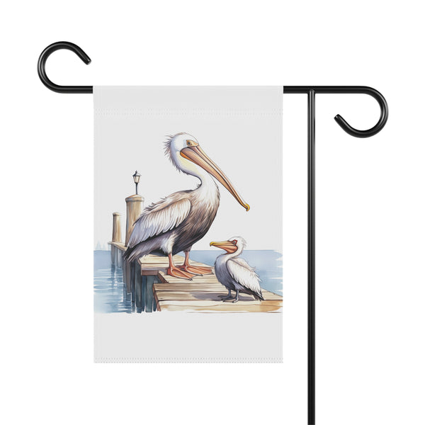 Pelican Garden Flag Coastal Dock Bird Porch Banner Beach House Decor