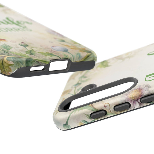 Personalized Floral Phone Case Custom Name Cover iPhone Samsung Pixel Gift