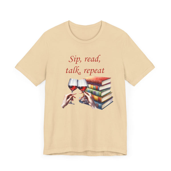 Book Club T-shirt Sip Read Talk Repeat