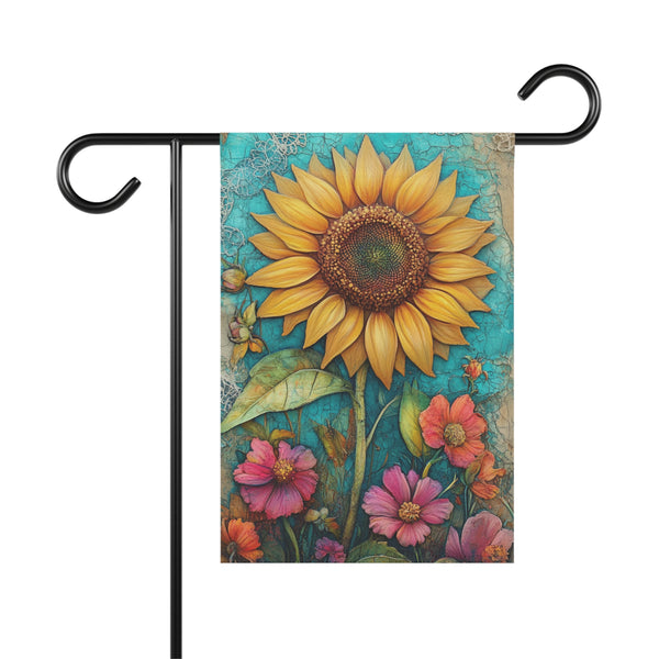 Sunflower Garden Flag Double Sided Outdoor Yard Decor Floral House Banner