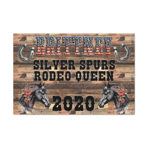 Gifts for Cowgirls Personalized Rodeo Canvas Home Decor 3 Sizes