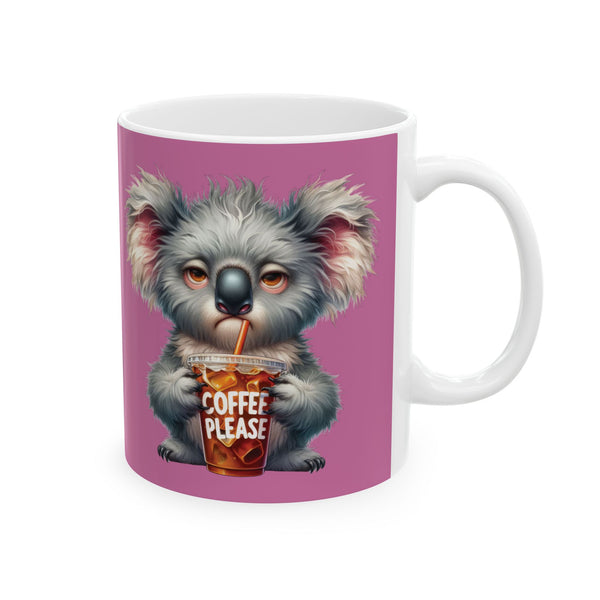 Grumpy Koala Coffee Mug – Funny Cute Animal Cup | Iced Coffee Lover Morning Gift