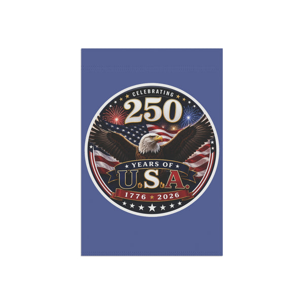 250 Years of USA Garden Flag | Banner 1776-2026 Patriotic Eagle