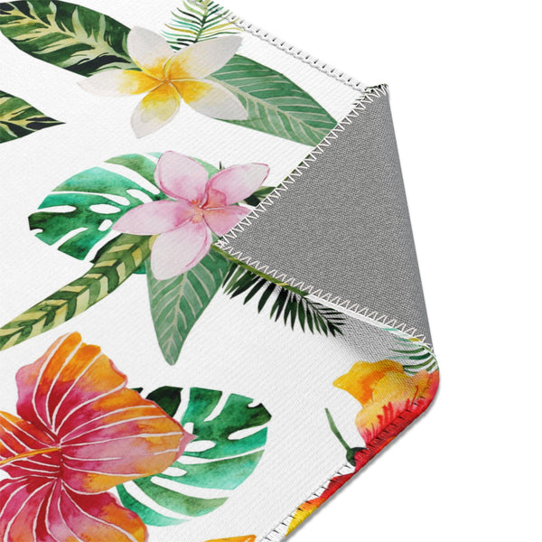 Island Bloom: Tropical Flower Haven Area Rugs - Your Personal Beach House Garden!