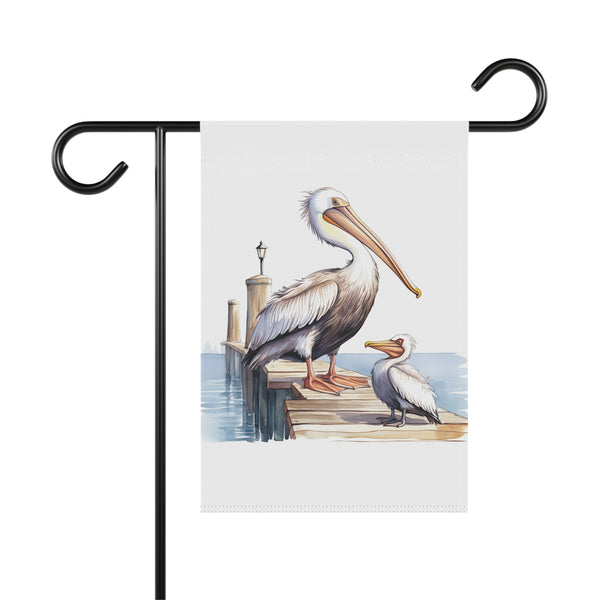 Pelican Garden Flag Coastal Dock Bird Porch Banner Beach House Decor