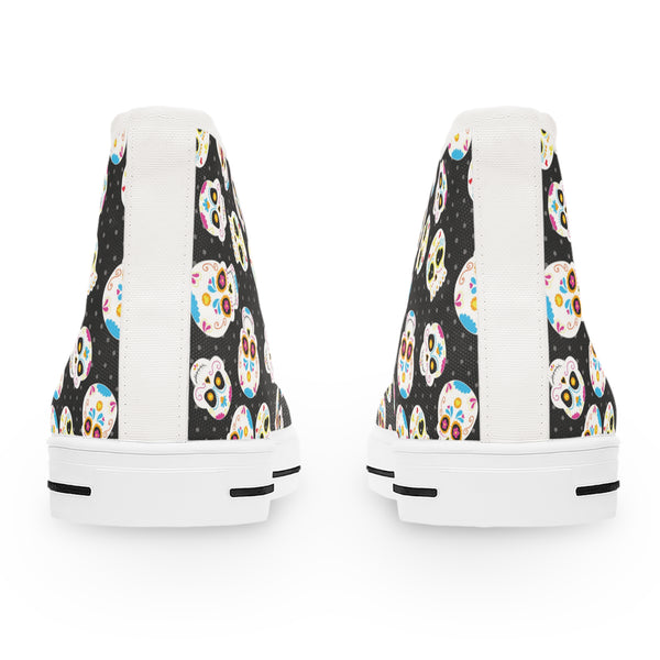 Sugarskull Day of the Dead Women's High Top Sneakers