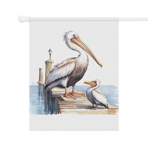 Pelican Garden Flag Coastal Dock Bird Porch Banner Beach House Decor