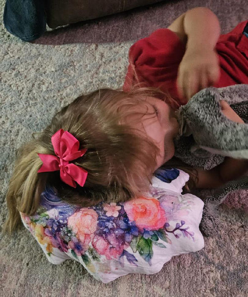 Unicorn Shaped Pillow Floral Fantasy Home Decor Girls Bedroom