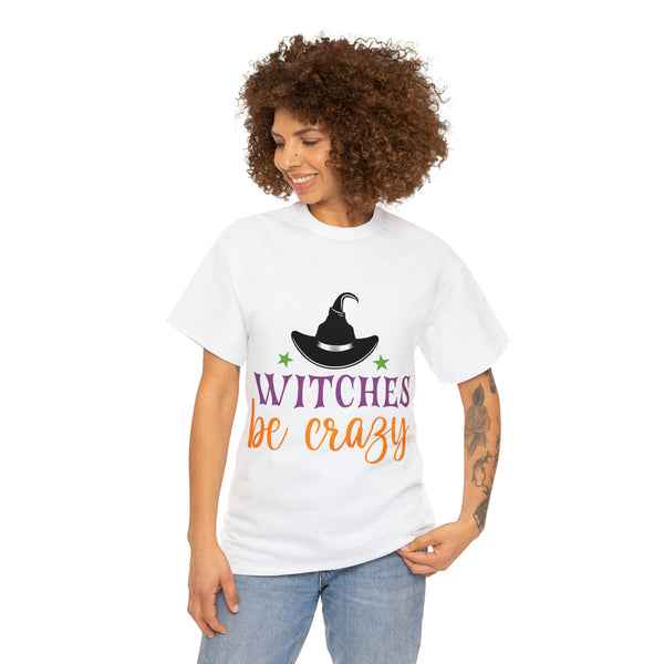 Witches be Crazy Halloween Unisex Heavy Cotton Tee 3 colors
