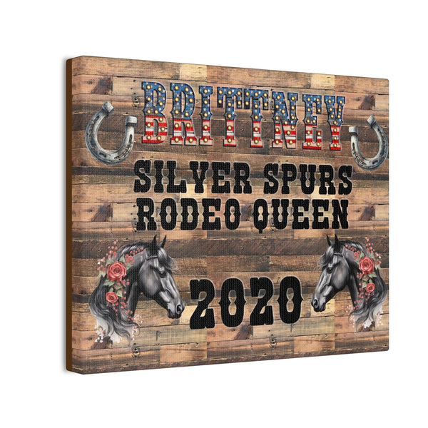 Gifts for Cowgirls Personalized Rodeo Canvas Home Decor 3 Sizes