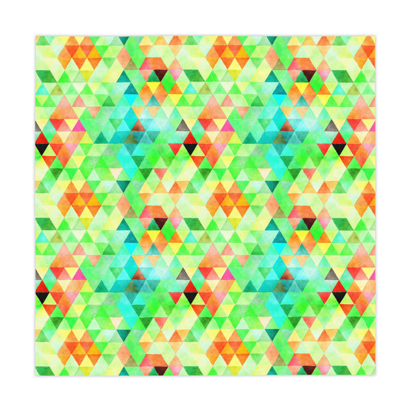 Bright Colorful Geometric Pattern Yellow Green Tablecloth Décor