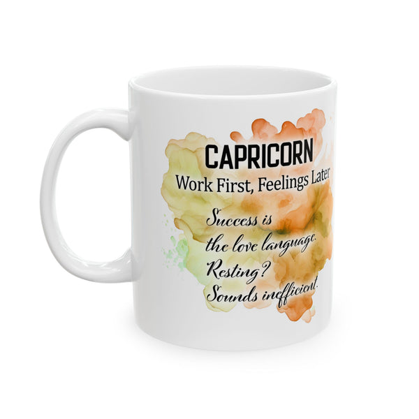 Capricorn Zodiac Coffee Mug – Astrology Gift, Funny Capricorn Cup Gift for Caps