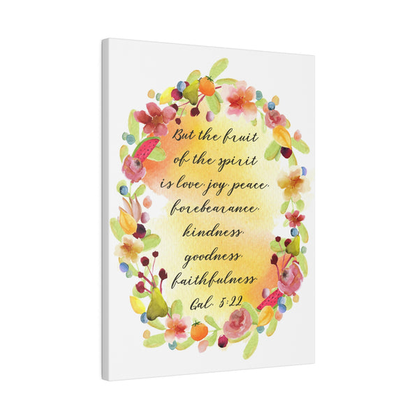Fruit of the Spirit Bible Verse Art Canvas Print 4 Sizes