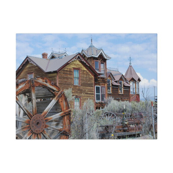Ghost Town Montana Old West Art Mansion Canvas Print 4 Sizes