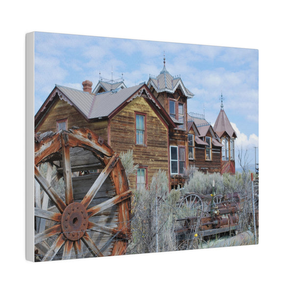 Ghost Town Montana Old West Art Mansion Canvas Print 4 Sizes