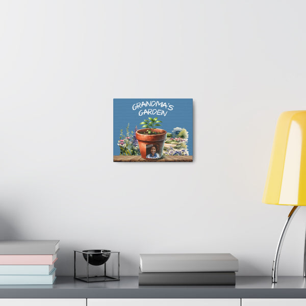 Gifts for Grandma Grandma's Garden Personalized Custom Grandchildren Canvas Wall Art