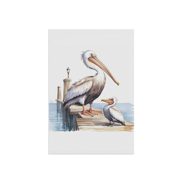 Pelican Garden Flag Coastal Dock Bird Porch Banner Beach House Decor