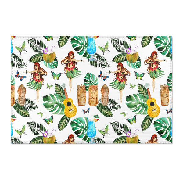 Tiki Treasure: Hula Beach Celebration Area Rugs - Bring the Party to Your Home!