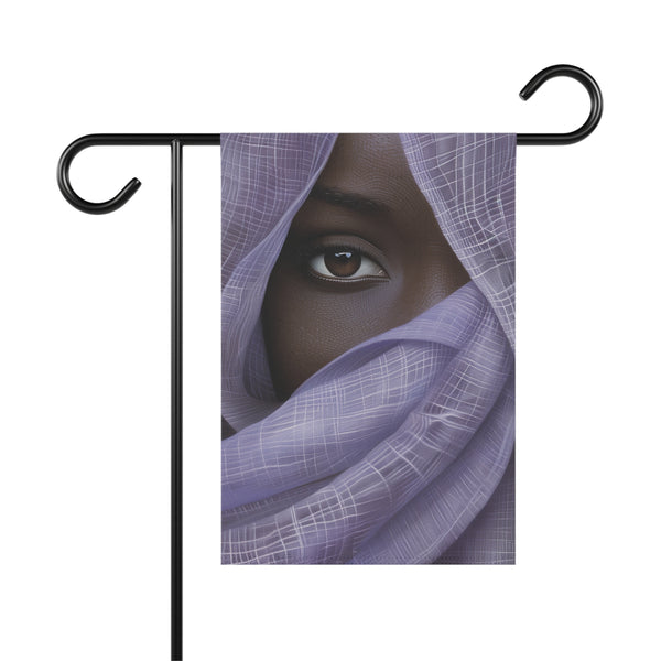 Mystic Veiled Woman Garden Flag & Porch Banner Boho Art Yard Decor Sign