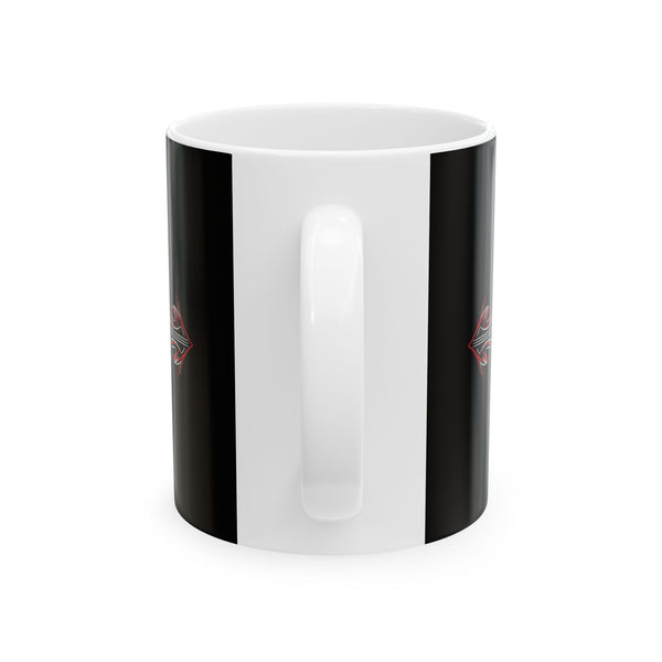 Gifts for Gearhead Personalized Custom Black Coffee Mug Car Photo Name Pinstripe