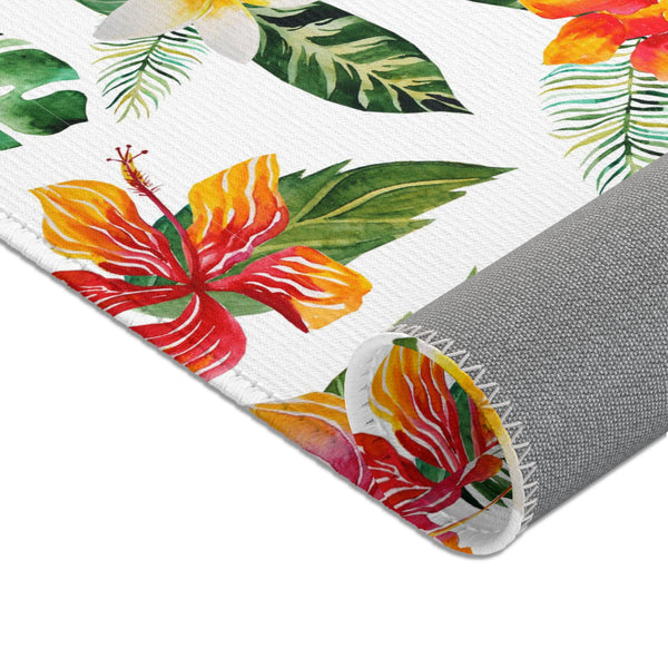 Island Bloom: Tropical Flower Haven Area Rugs - Your Personal Beach House Garden!