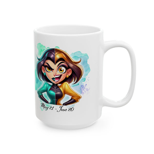 Gemini Zodiac Mug – Funny Astrology Coffee Cup, Gemini Gift, Horoscope Birthday