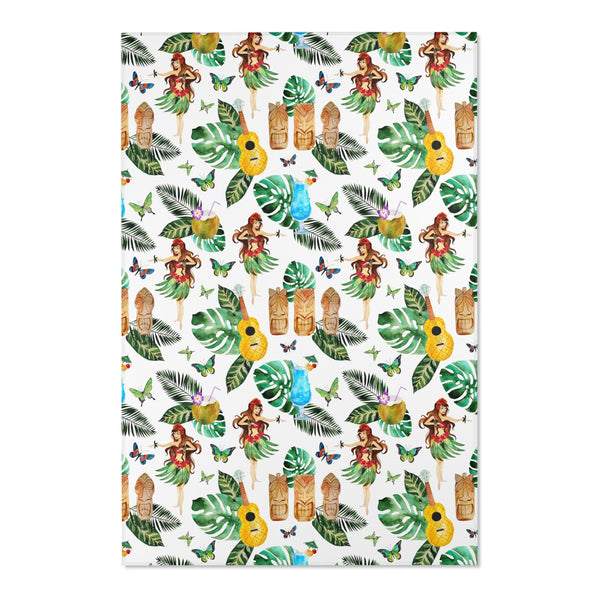 Tiki Treasure: Hula Beach Celebration Area Rugs - Bring the Party to Your Home!