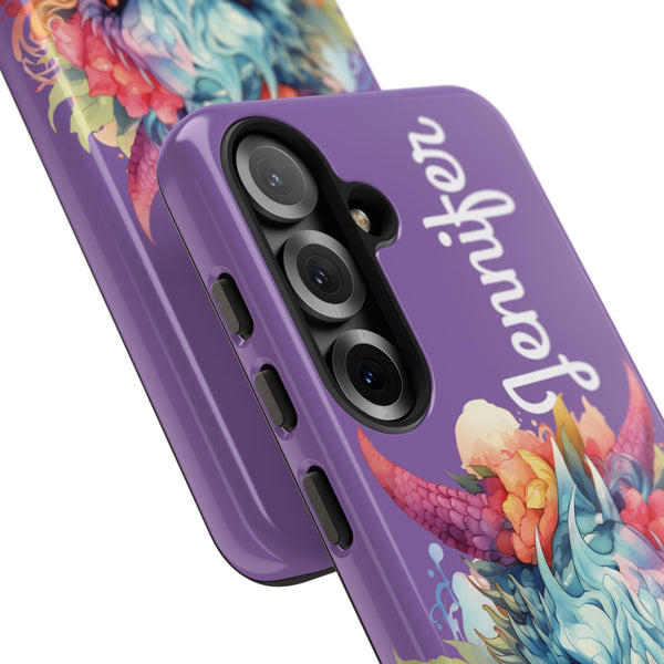 Personalized Dragon Phone Case Custom Name Fantasy Art iPhone Samsung Google