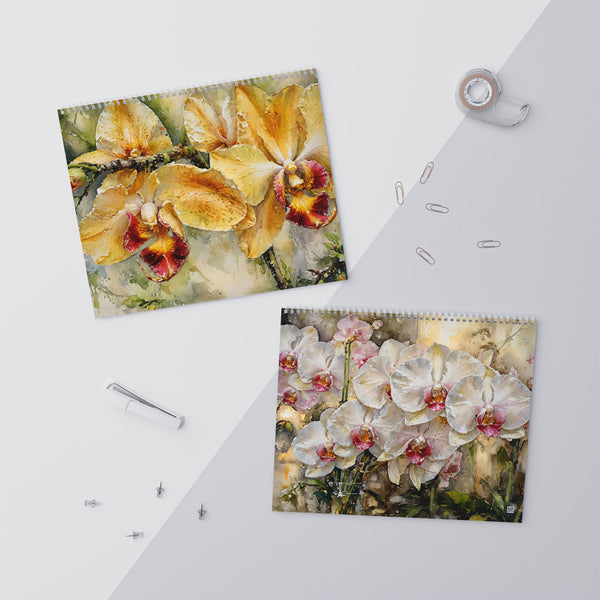 2027 Orchid Wall Calendar Floral Botanical Art Original Photography Gift