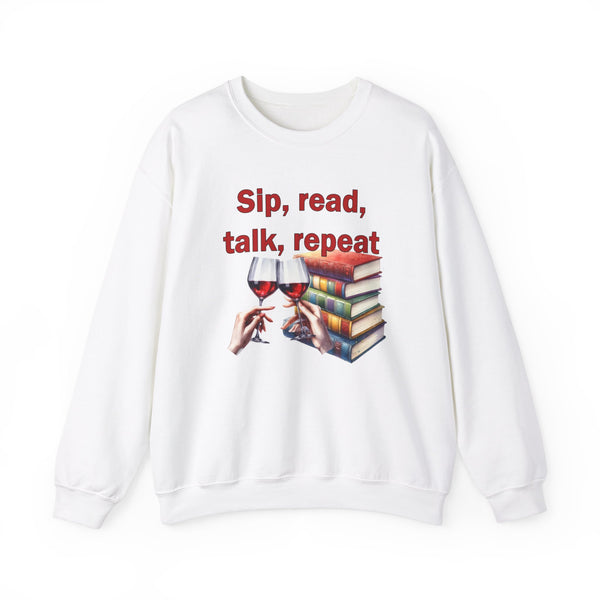 Sip Read Talk Repeat Sweatshirt, Book Club Shirt, Book Club Gifts, Gift for Book Lovers