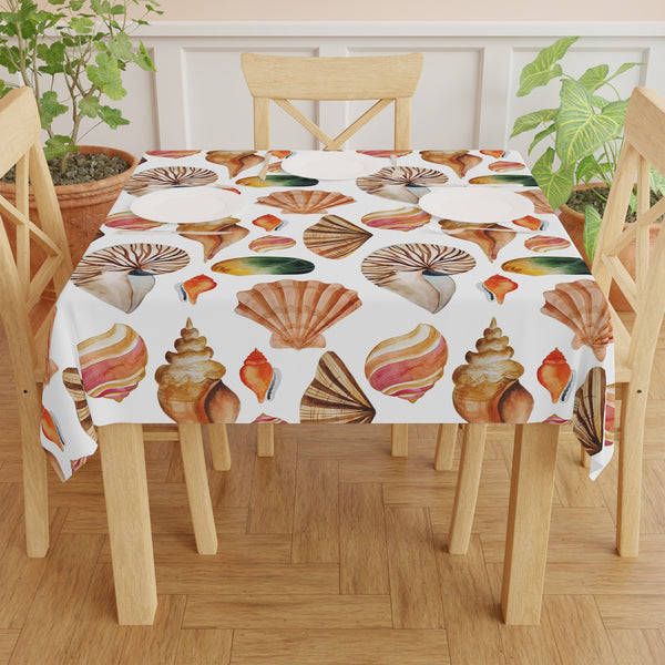 Beach Seashells Pattern Tablecloth Home Décor Casual Dining 