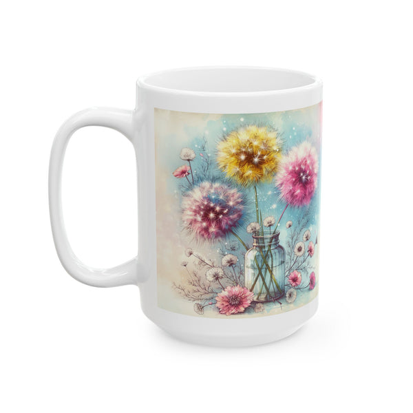 Love Grows Where Kindness Is Planted Mug  Inspirational Floral Coffee Cup