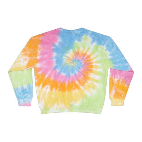 Writing Because Murder is Wrong Unisex Tie-Dye Writer's Sweatshirt Multicolored