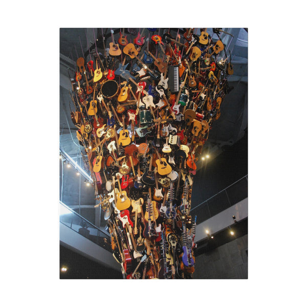 Tower of Guitars Seattle Washington Art Canvas Print 4 Sizes