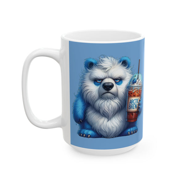 Grumpy Polar Bear Coffee Mug – Funny Arctic Animal Cup  Arctic Brew Morning Gift
