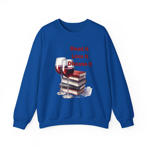 Read it Love it Discuss It Sweatshirt Book Club Shirt