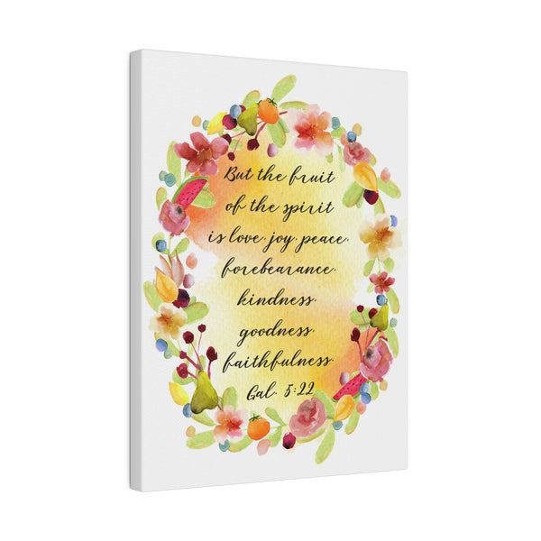 Fruit of the Spirit Bible Verse Art Canvas Print 4 Sizes