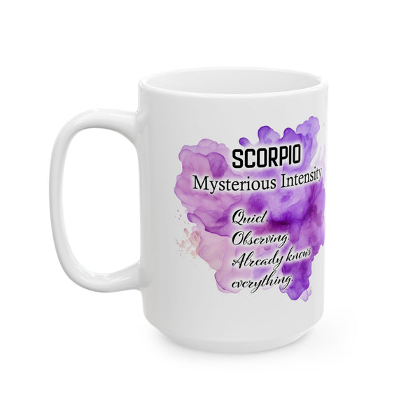 Scorpio Zodiac Mug Funny Astrology Coffee Cup, Scorpio Gift, Horoscope Birthday