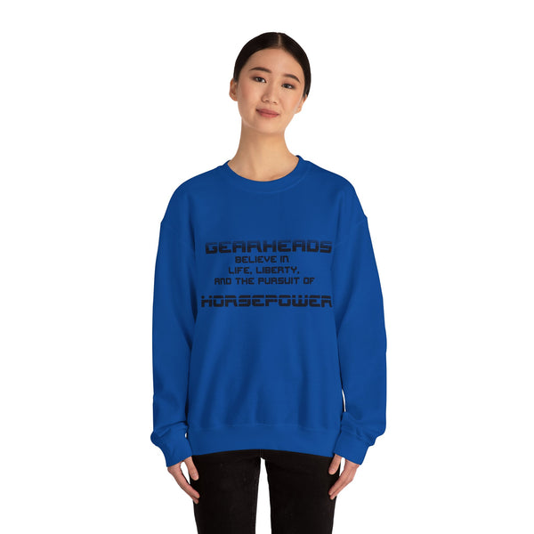 Gift for Gearheads Pursuit of Horsepower Unisex Heavy Blend™ Crewneck Sweatshirt