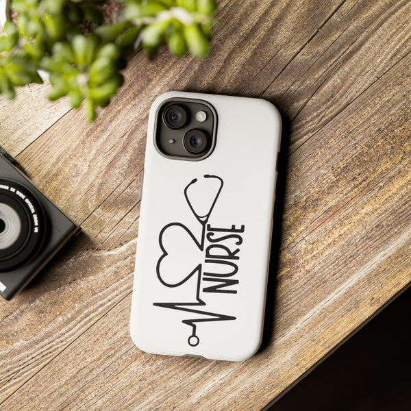Nurse Heartbeat Phone Case Tough Case Samsung S25 iPhone 13, 17, Google 9 + More