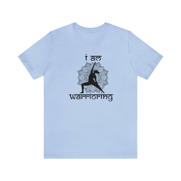 Gifts for Yoga Lovers Peaceful Warrior Pose Mandela Unisex Jersey Short Sleeve Tee Cotton/Cotton-Blend