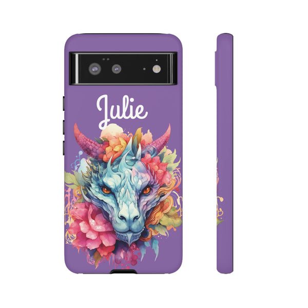 Personalized Dragon Phone Case Custom Name Fantasy Art iPhone Samsung Google