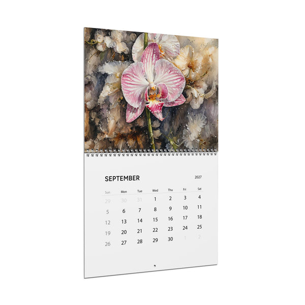 2027 Orchid Wall Calendar Floral Botanical Art Original Photography Gift