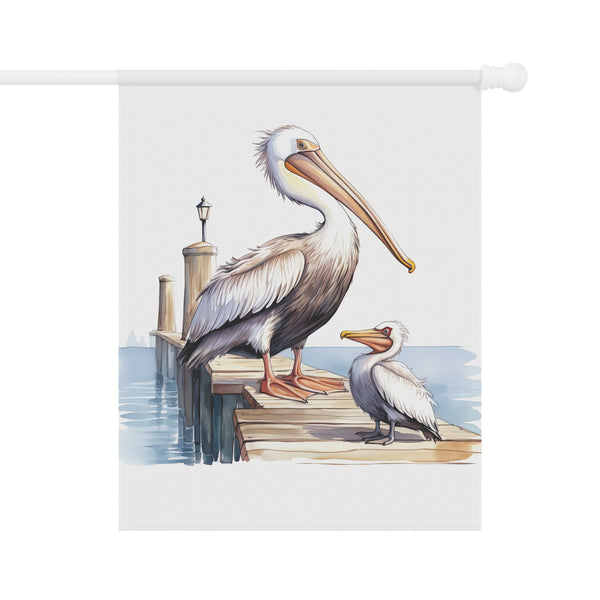 Pelican Garden Flag Coastal Dock Bird Porch Banner Beach House Decor