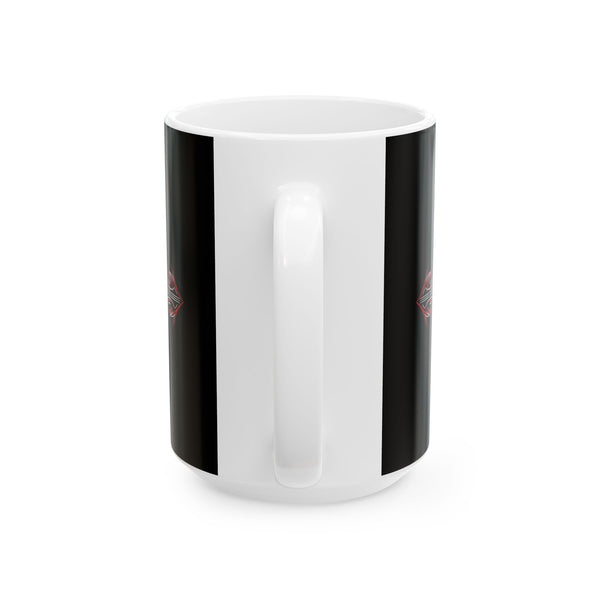 Gifts for Gearhead Personalized Custom Black Coffee Mug Car Photo Name Pinstripe