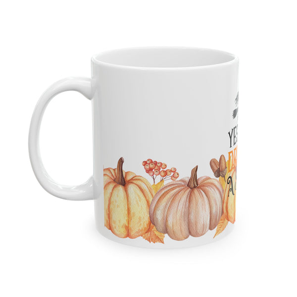 I Can Drive a Stick Witch Halloween Pumpkins Ceramic Coffee Mug