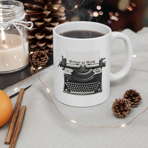Writer at Work Coffee Mug 11 oz or 15 oz Author Writing Gift Cup Blogger Gift